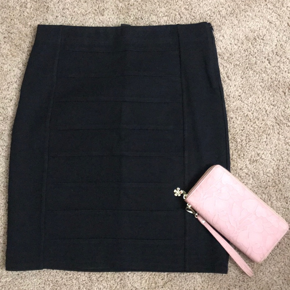SOLD~Lined White a house Black Market Skirt